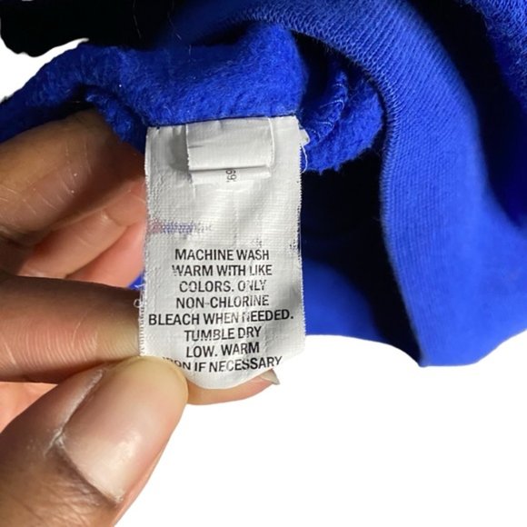 Stay Weird Blue Graphic Crewneck Relaxed Sweatshirt - Picture 7 of 9